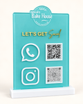 Business QR Code Countertop Display