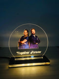 Couple Photo & Engraved Love Quote