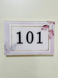 House Number Plate with 3D Numbers