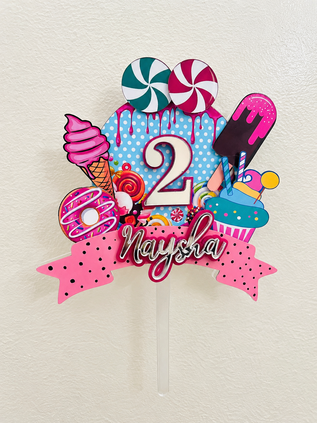 3D Acrylic Cake Topper